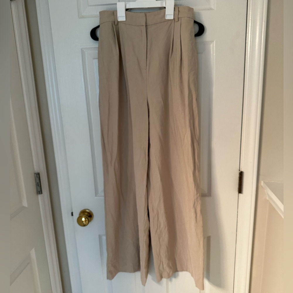 Open Edit Tan Wide-Leg Women's Pants - Picture 2 of 5